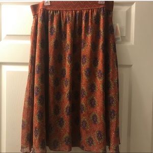 LulaRoe | Boho Copper “Lola” Skirt